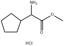RS-Cyclopentylglycine methyl ester hydrochloride Structural