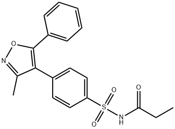 N-((4-(3-methyl-5-phenylisoxazol-4-yl)phenyl)sulfonyl)propionamide Structural