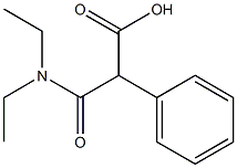 N,N-Diethyl-2-phenyl-malonamic acid Structural