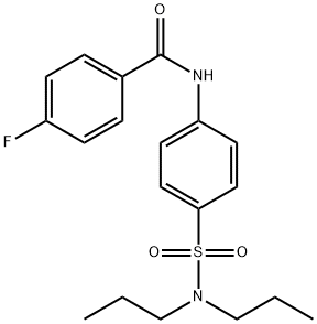 N-[4-(dipropylsulfamoyl)phenyl]-4-fluorobenzamide Structural