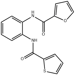 N-{2-[(thiophen-2-ylcarbonyl)amino]phenyl}furan-2-carboxamide Structural