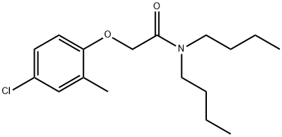 N,N-dibutyl-2-(4-chloro-2-methylphenoxy)acetamide Structural