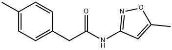 N-(5-methyl-1,2-oxazol-3-yl)-2-(4-methylphenyl)acetamide Structural