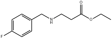 ethyl 3-{[(4-fluorophenyl)methyl]amino}propanoate Structural