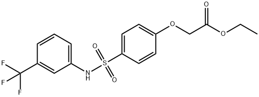 ethyl (4-{[3-(trifluoromethyl)anilino]sulfonyl}phenoxy)acetate Structural