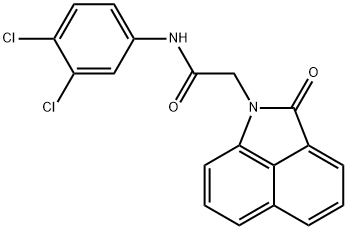 N-(3,4-dichlorophenyl)-2-(2-oxobenzo[cd]indol-1(2H)-yl)acetamide Structural