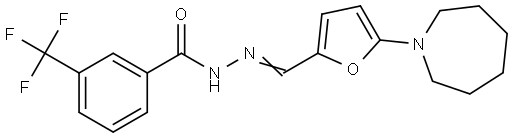N'-{(E)-[5-(azepan-1-yl)furan-2-yl]methylidene}-3-(trifluoromethyl)benzohydrazide Structural
