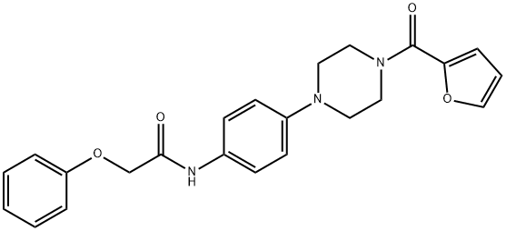 N-{4-[4-(2-furoyl)-1-piperazinyl]phenyl}-2-phenoxyacetamide Structural