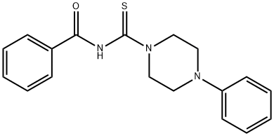 N-[(4-phenylpiperazin-1-yl)carbonothioyl]benzamide Structural