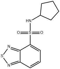 N-cyclopentylbenzo[c][1,2,5]thiadiazole-4-sulfonamide Structural