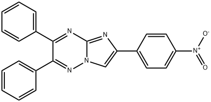 Imidazo[1,2-b][1,2,4]triazine,6-(4-nitrophenyl)-2,3-diphenyl- Structural