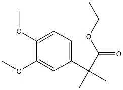 ETHYL 2-(3,4-DIMETHOXYPHENYL)-2-METHYLPROPANOATE Structural