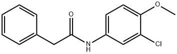 N-(3-chloro-4-methoxyphenyl)-2-phenylacetamide Structural