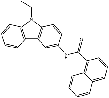 N-(9-ethyl-9H-carbazol-3-yl)naphthalene-1-carboxamide Structural