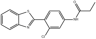 N-[4-(1,3-benzothiazol-2-yl)-3-chlorophenyl]propanamide Structural