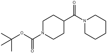 tert-butyl 4-(1-piperidinylcarbonyl)-1-piperidinecarboxylate Structural