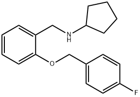 N-cyclopentyl-N-{2-[(4-fluorobenzyl)oxy]benzyl}amine Structural