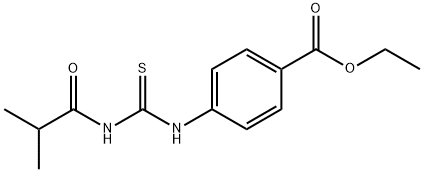 ethyl 4-{[(isobutyrylamino)carbonothioyl]amino}benzoate Structural