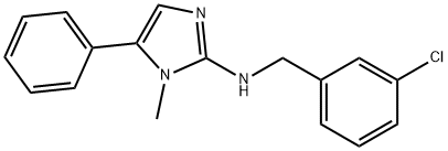 N-(3-chlorobenzyl)-1-methyl-5-phenyl-1H-imidazol-2-amine Structural