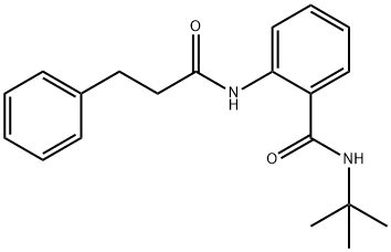 N-tert-butyl-2-[(3-phenylpropanoyl)amino]benzamide Structural