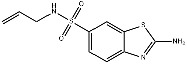 N-Allyl-2-amino-1,3-benzothiazole-6-sulfonamide Structural