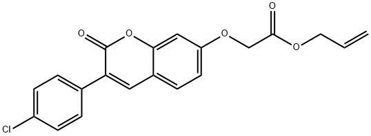 prop-2-enyl 2-[3-(4-chlorophenyl)-2-oxochromen-7-yl]oxyacetate Structural