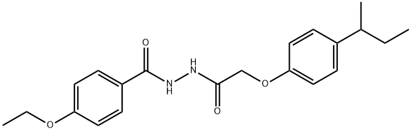 N'-[(4-sec-butylphenoxy)acetyl]-4-ethoxybenzohydrazide Structural