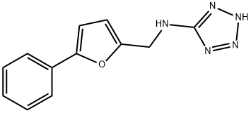 N-[(5-phenylfuran-2-yl)methyl]-2H-tetrazol-5-amine Structural