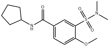 N-cyclopentyl-3-(dimethylsulfamoyl)-4-methoxybenzamide Structural