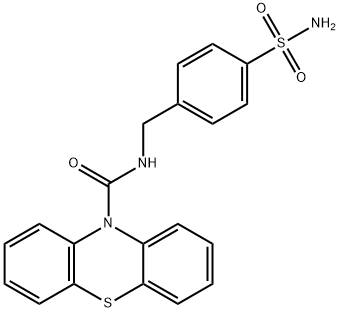 N-[(4-sulfamoylphenyl)methyl]phenothiazine-10-carboxamide Structural