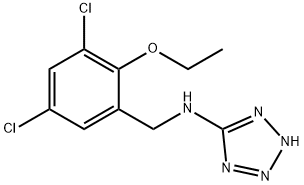 N-(3,5-dichloro-2-ethoxybenzyl)-1H-tetrazol-5-amine Structural