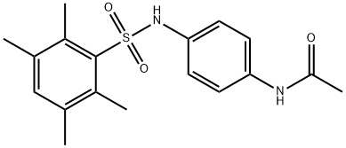 N-[4-[(2,3,5,6-tetramethylphenyl)sulfonylamino]phenyl]acetamide Structural