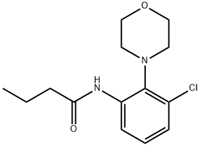 N-[3-chloro-2-(morpholin-4-yl)phenyl]butanamide Structural