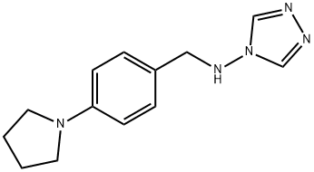 N-[(4-pyrrolidin-1-ylphenyl)methyl]-1,2,4-triazol-4-amine Structural