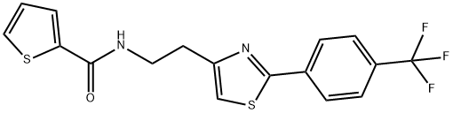 N-(2-(2-(4-(trifluoromethyl)phenyl)thiazol-4-yl)ethyl)thiophene-2-carboxamide Structural