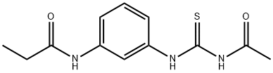 N-(3-{[(acetylamino)carbonothioyl]amino}phenyl)propanamide Structural