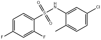N-(5-chloro-2-methylphenyl)-2,4-difluorobenzenesulfonamide Structural