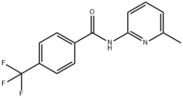 N-(6-methyl-2-pyridinyl)-4-(trifluoromethyl)benzamide Structural