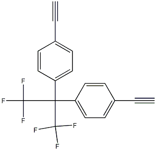 Benzene, 1,1'-[2,2,2-trifluoro-1-(trifluoromethyl)ethylidene]bis[4-ethynyl- Structural