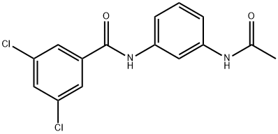 N-(3-acetamidophenyl)-3,5-dichlorobenzamide Structural