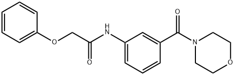 N-[3-(morpholine-4-carbonyl)phenyl]-2-phenoxyacetamide Structural