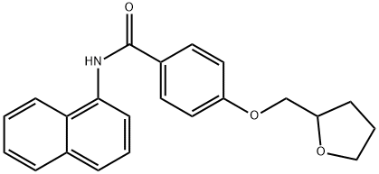 N-naphthalen-1-yl-4-(oxolan-2-ylmethoxy)benzamide Structural
