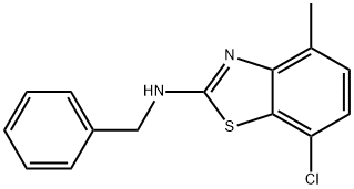 N-benzyl-7-chloro-4-methyl-1,3-benzothiazol-2-amine Structural