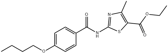 ethyl 2-(4-butoxybenzamido)-4-methylthiazole-5-carboxylate Structural