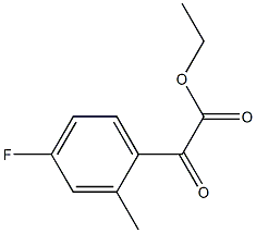 Ethyl 4-fluoro-2-methylbenzoylformate Structural