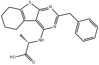 N-(2-benzyl-5,6,7,8-tetrahydro[1]benzothieno[2,3-d]pyrimidin-4-yl)-L-alanine Structural