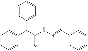 N'-benzylidene-2,2-diphenylacetohydrazide Structural