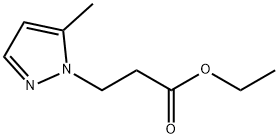 ethyl 3-(5-methyl-1H-pyrazol-1-yl)propanoate Structural