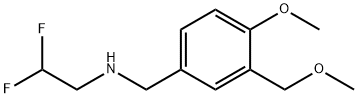 N-(2,2-difluoroethyl)-N-[4-methoxy-3-(methoxymethyl)benzyl]amine Structural