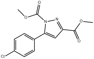 dimethyl 5-(4-chlorophenyl)-1H-pyrazole-1,3-dicarboxylate Structural